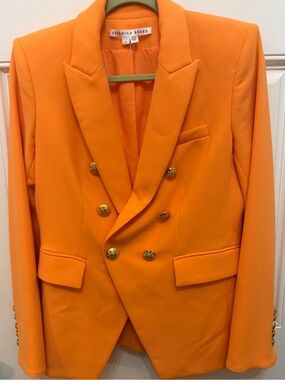 Veronica Beard Miller Dickey Jacket Blazer Persimmon Orange Size 8